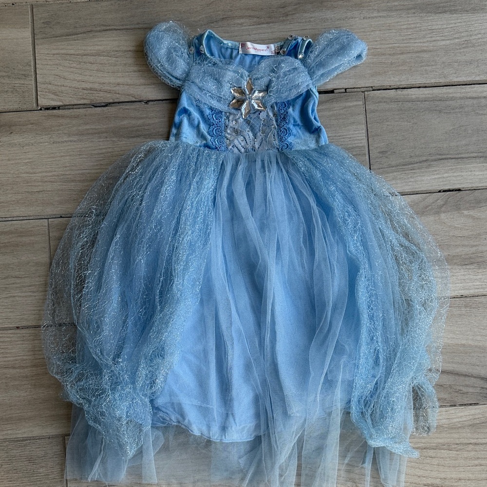 Sparkling Blue Fairy Tale Dress for Kids